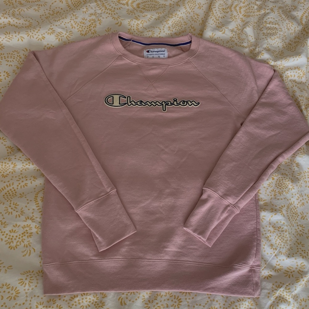 Embroidered champion crew neck